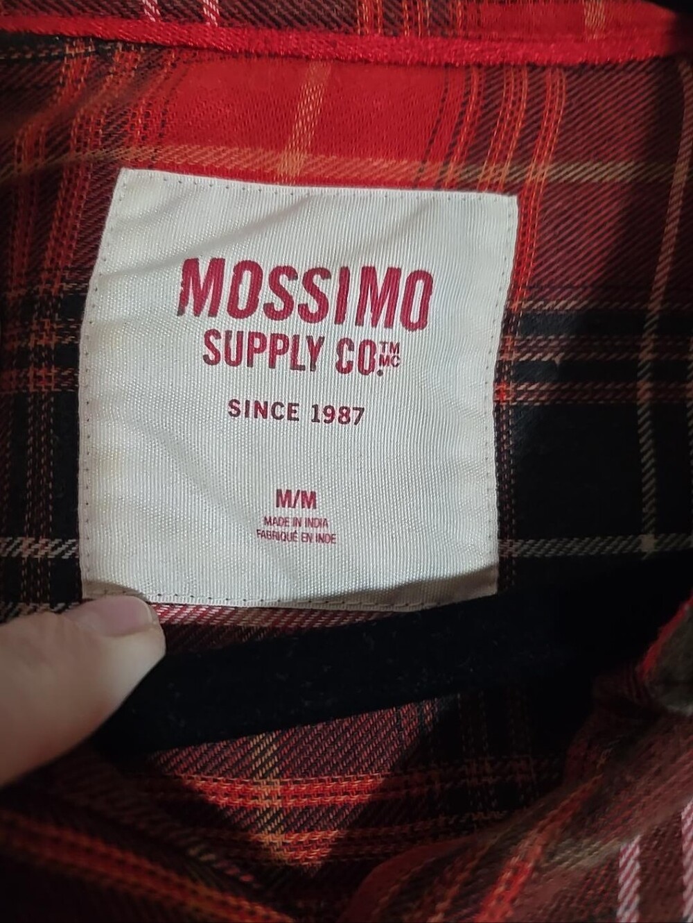 Mossimo Supply Co Red Black Plaid Flannel Shirt Women’s M Grunge 2014 - Picture 8 of 11